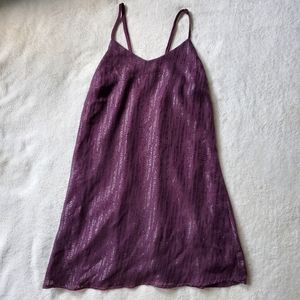 Y2K Purple Shimmery & Strappy Slip Dress 💫